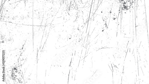 Dirty monochrome pattern of the old worn surface. Abstract illustration texture of cracks, chips, dot. Grunge background of black and white.