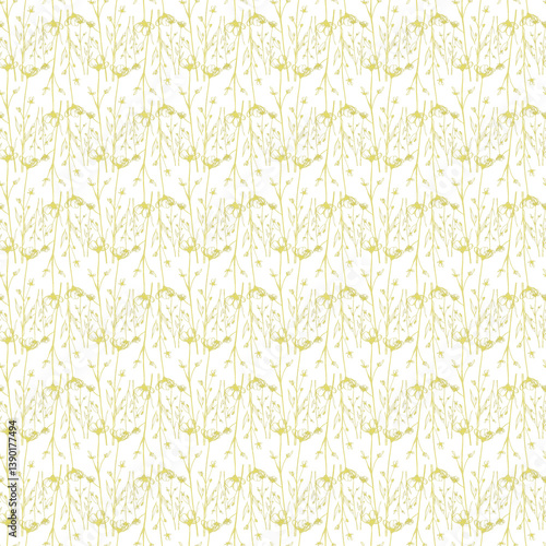 Ivory Garden Seamless Vector Pattern Design