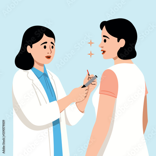 doctor and patient during a consultation showcasing healthcare and medical attention.