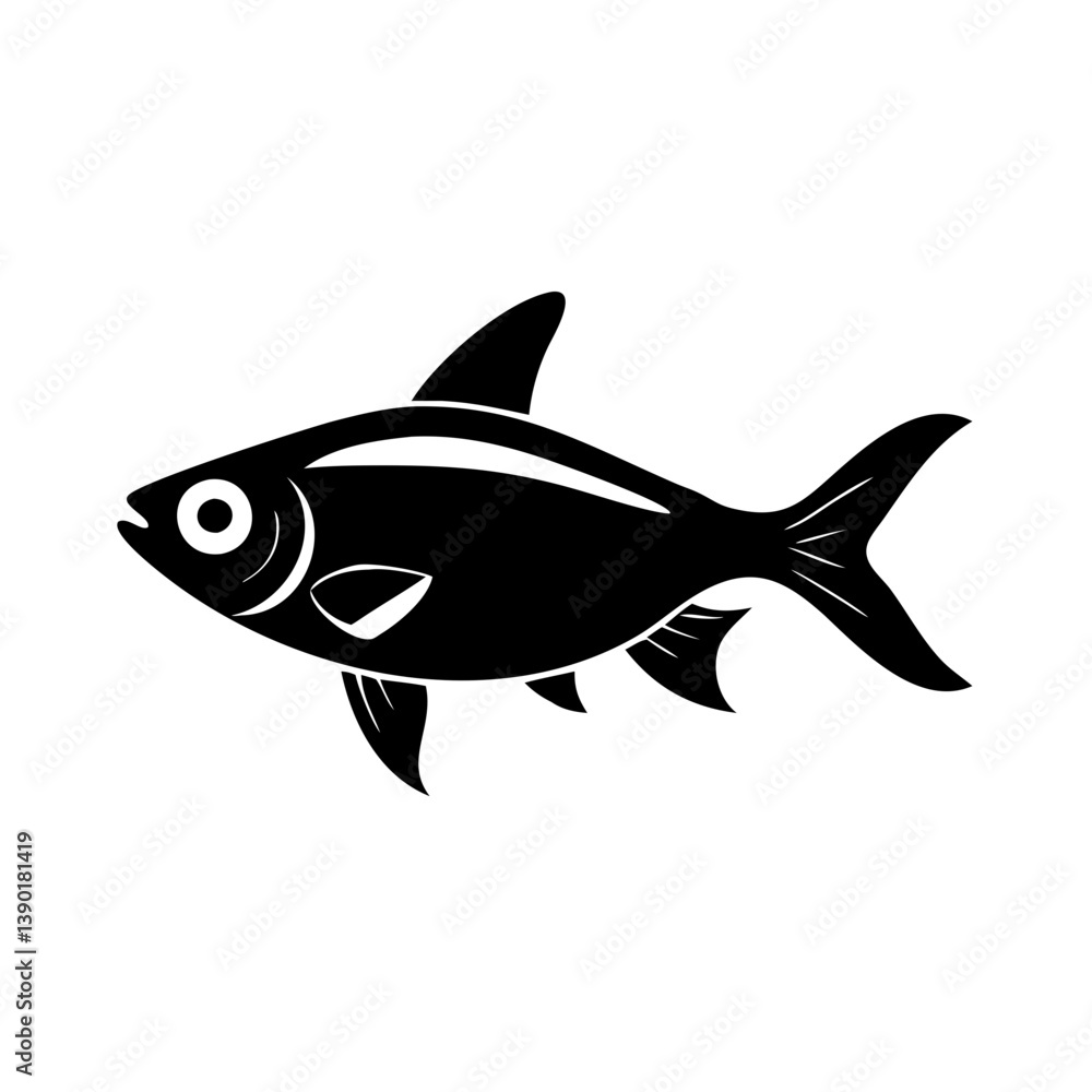 ember tetra fish icon, ember tetra fish line art - simple line art of ember tetra fish, perfect for ember tetra fish logos and icons ember tetra fish icon, ember tetra fish line art - simple line art of ember tetra fish, perfect for ember tetra fish logos and icons