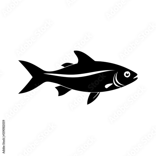 neon tetra fish icon, neon tetra fish line art - simple line art of neon tetra fish, perfect for neon tetra fish logos and icons