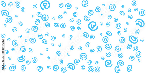 e-mail at symbol Seamless Pattern. Ornament can be used for Gift wrapping paper, pattern fills, web page background,surface textures and fabrics.