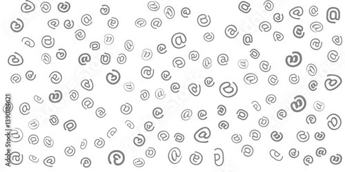 e-mail at symbol Seamless Pattern. Ornament can be used for Gift wrapping paper, pattern fills, web page background,surface textures and fabrics.