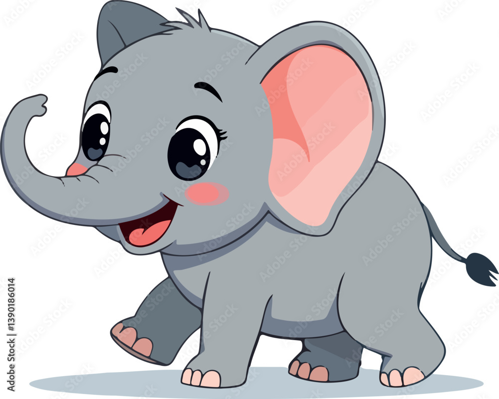 Fototapeta premium adorable baby elephant