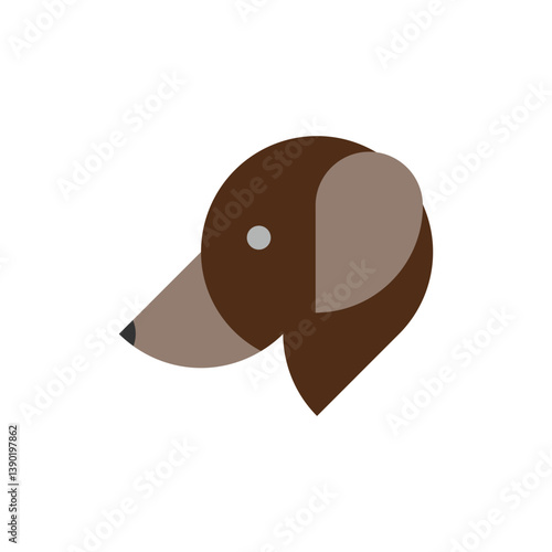 simple dog icon vector design template