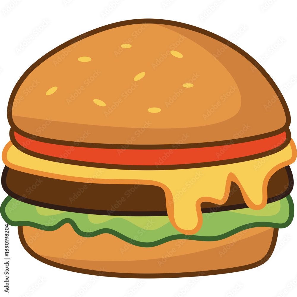 Hamburger Illustration Hamburger Illustration