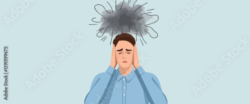 of a person experiencing mental distress