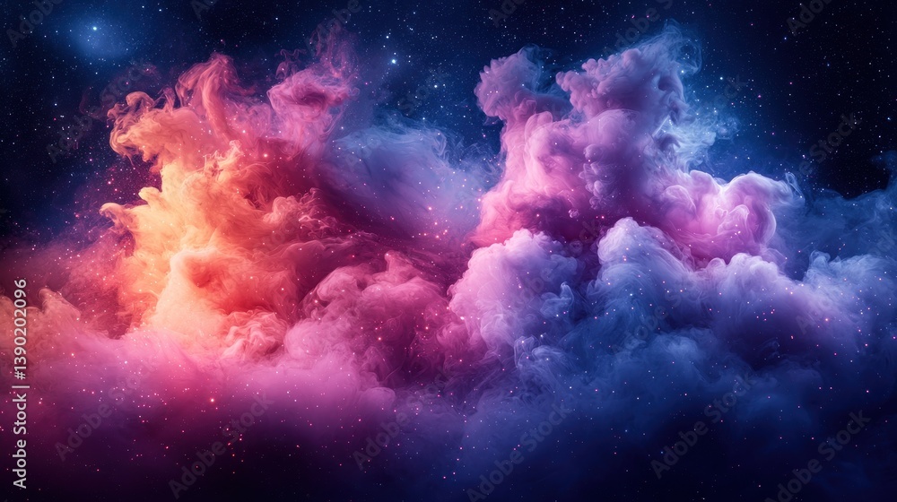 Colorful nebula clouds in space Colorful nebula clouds in space