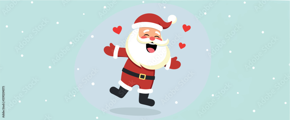 jolly santa claus radiating festive joy and warmth jolly santa claus radiating festive joy and warmth