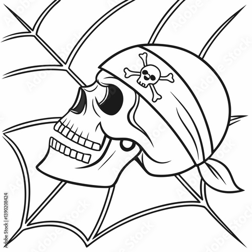 black and white reverse skull