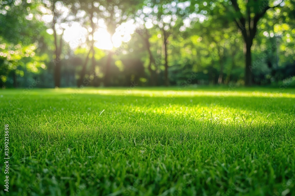 Abstract Environment. Evergreen Blur Greenery Bokeh Background in Sunlight Abstract Environment. Evergreen Blur Greenery Bokeh Background in Sunlight