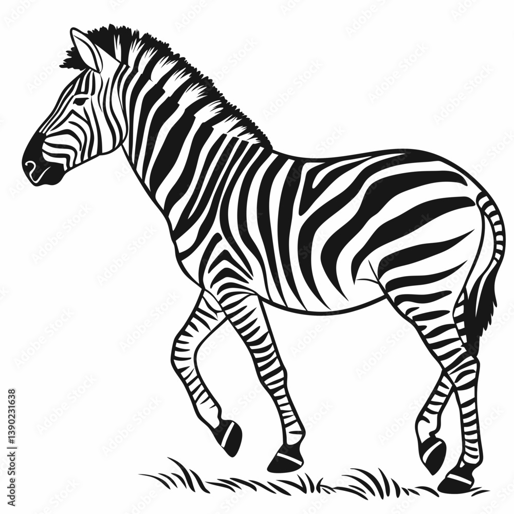 Obraz premium zebra silhouette