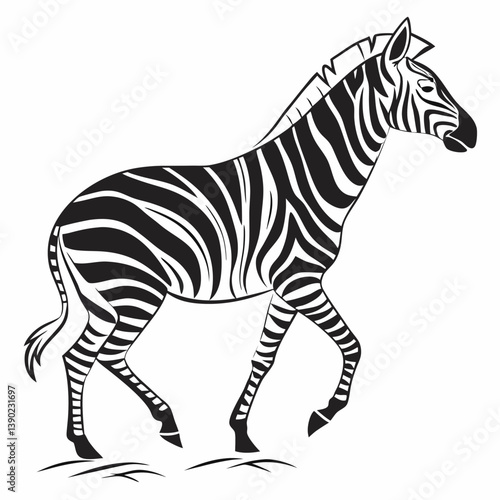 zebra silhouette