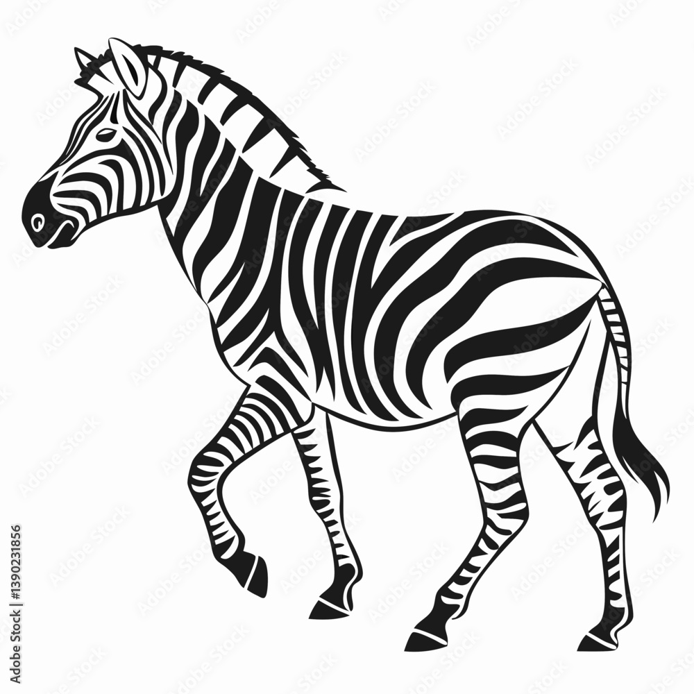 Obraz premium zebra silhouette