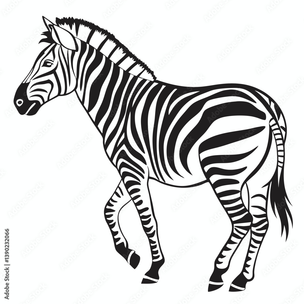 Fototapeta premium zebra silhouette