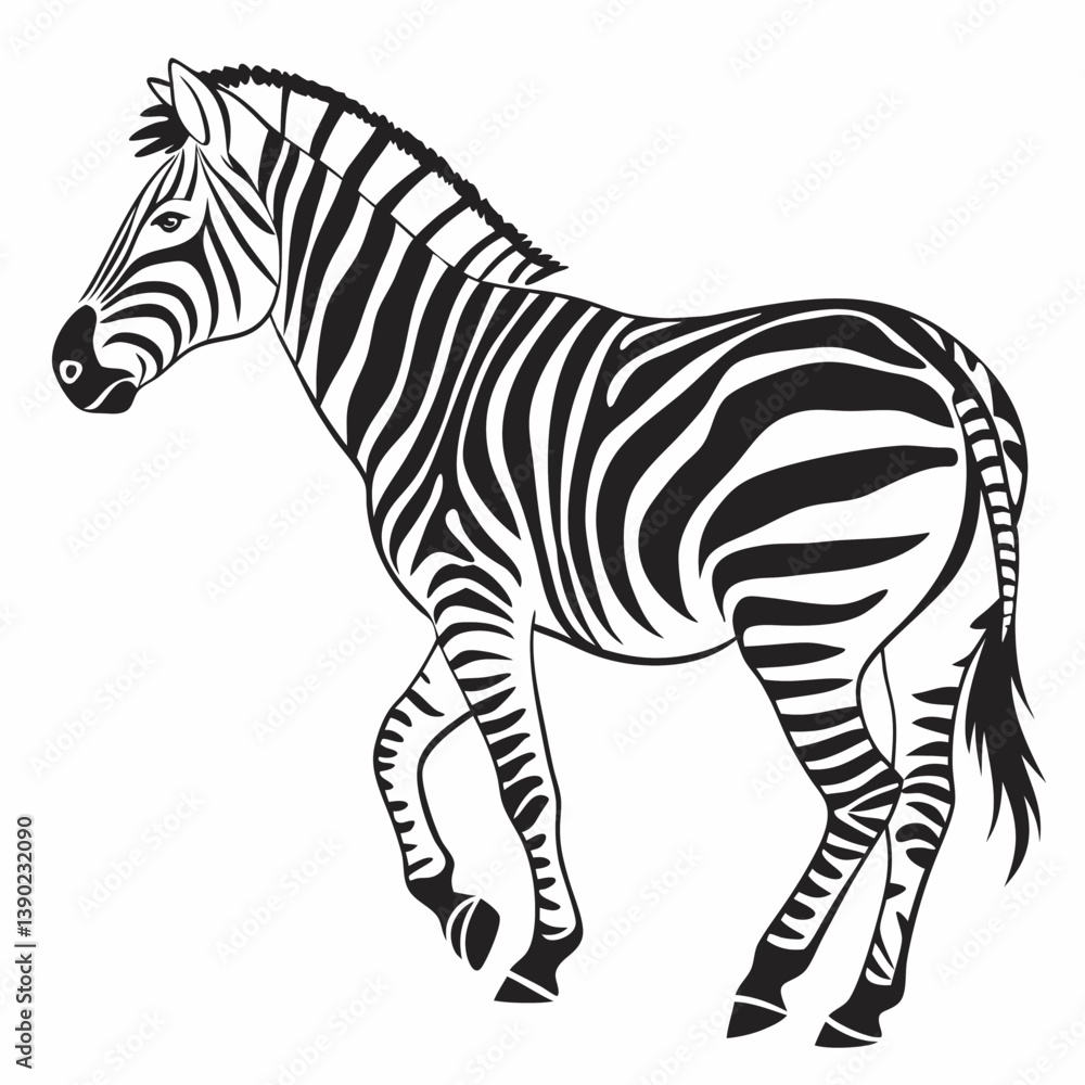 Obraz premium zebra silhouette