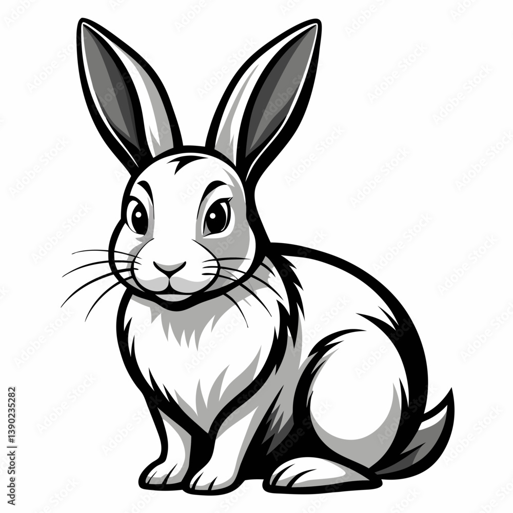 Obraz premium vector of a rabbit