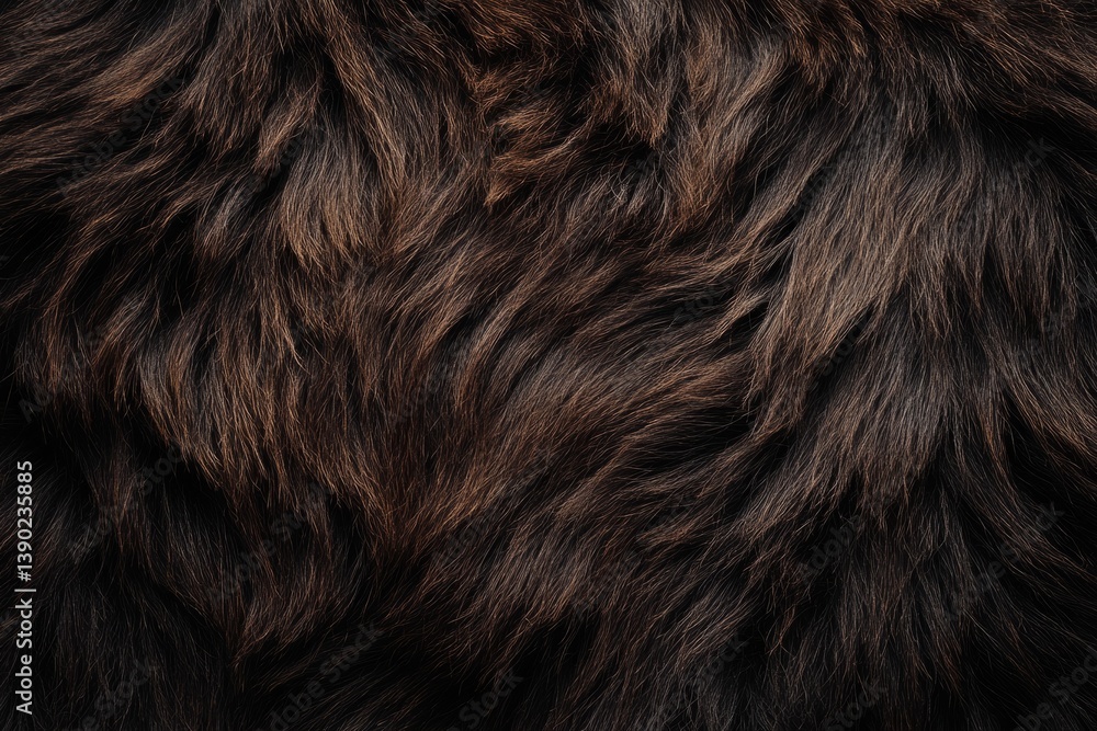 Naklejka premium Soft brown animal fur creates a warm, textured background, ideal for nature or wildlife-themed projects