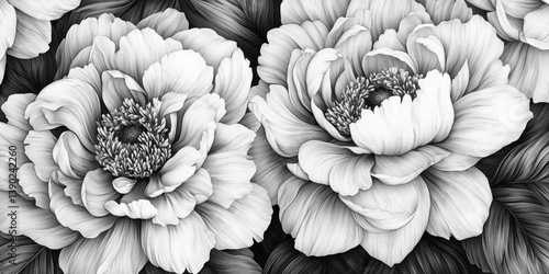 Black and White Flower Arrangement