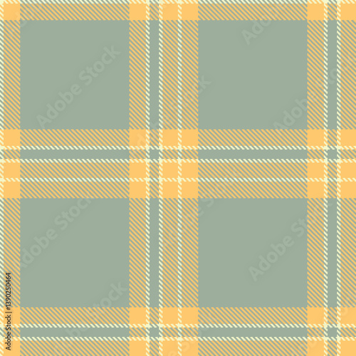 Fire ivory Seamless Tartan with Light wheat accents Fabric Design