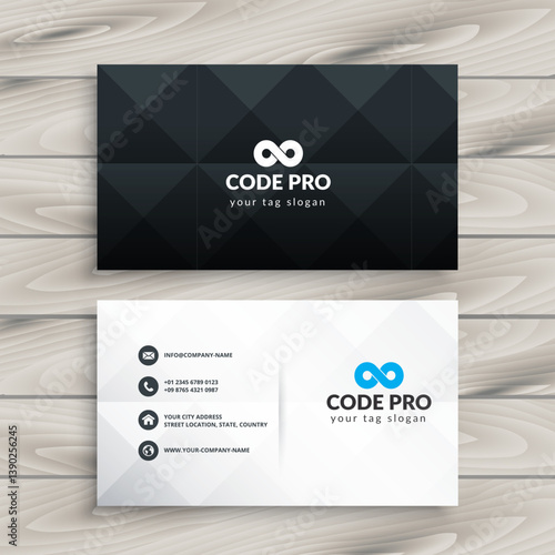 business card template