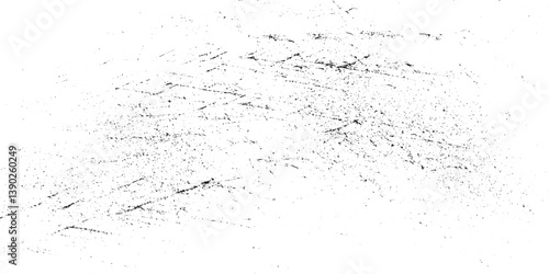 Dark weathered overlay pattern sample on transparent background. Screen background. Vector.  texture pattern on transparent background. Old paper surface
