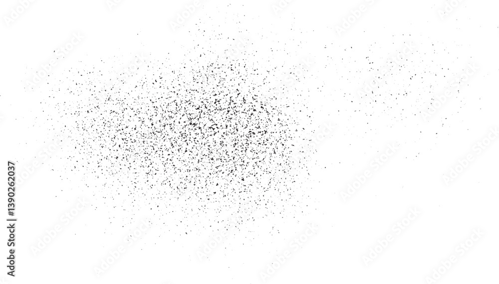 Obraz premium Background with little noisy black particles grunge background with tiny black dust dust isolated on transparent flying debris with dust isolated 