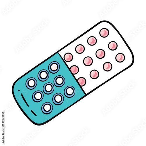 Birth control pills in a blister pack are daily oral contraceptives arranged in a labeled pack to help prevent pregnancy and regulate menstrual cycles.