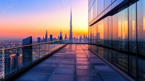 Fototapeta Naklejka Na Ścianę i Meble -  Cityscape from High Rise Building