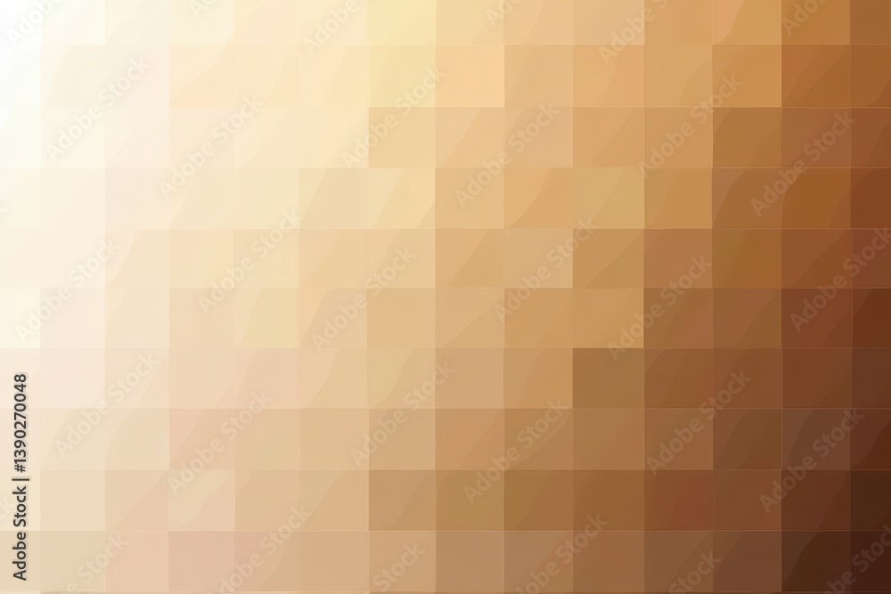Abstract background of gradient squares transitioning from light to dark brown tones visual effect Abstract background of gradient squares transitioning from light to dark brown tones visual effect