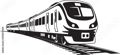 Train silhouette icon vector illustration