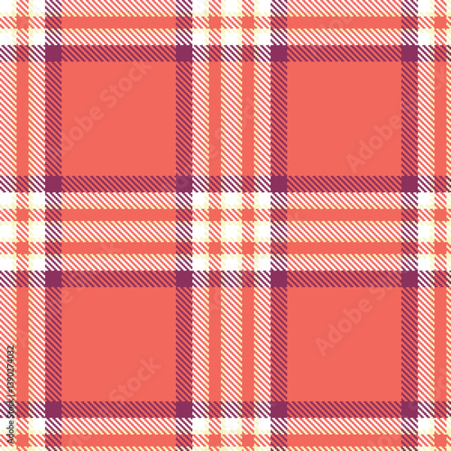 Plaid pattern seamless. Light ivory & Sandy white Tartan Fabric Design. 