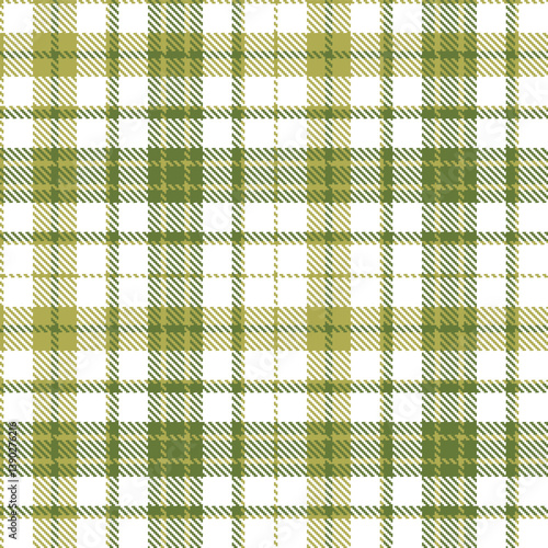 Plaid pattern seamless. Vivid khaki & Rich military green Tartan Fabric Design. 