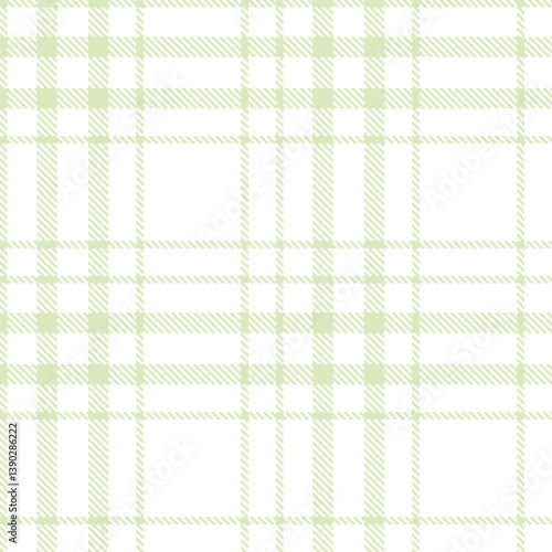 Contemporary Seamless Tartan featuring Vibrant eggshell and Deep white Fabric Design