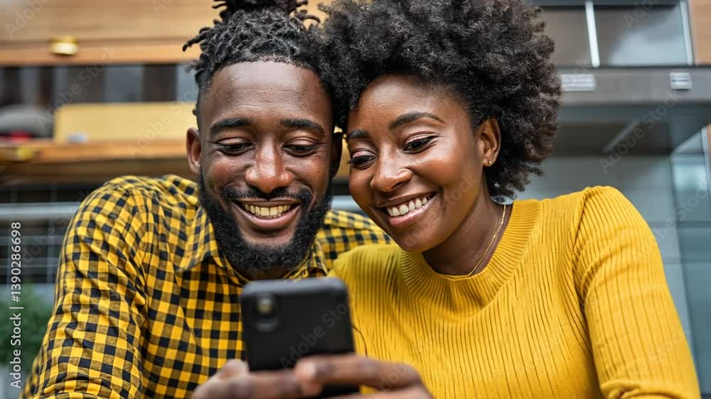Couple Enjoying Smart Home Technology Together in the Kitchen Generative AI Couple Enjoying Smart Home Technology Together in the Kitchen Generative AI