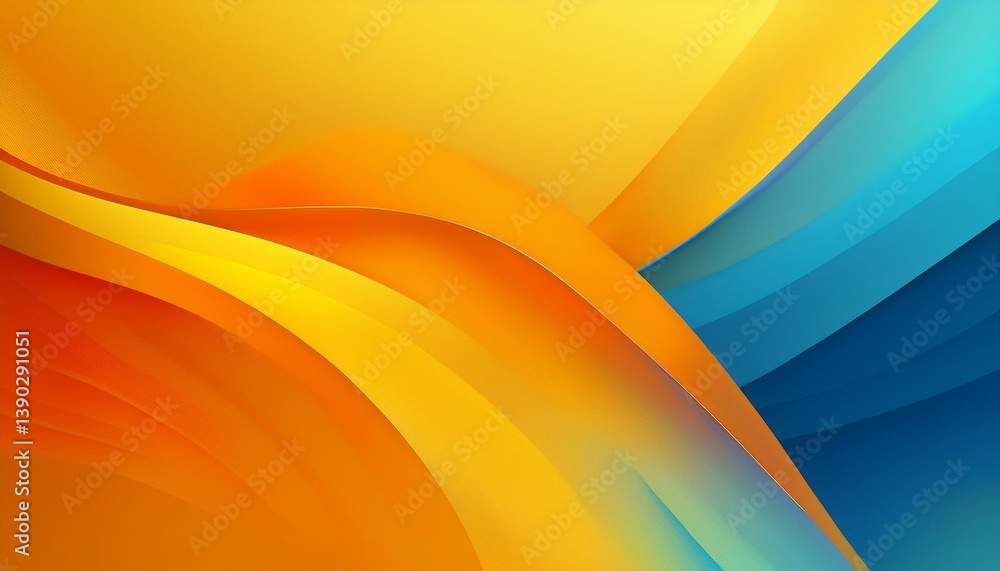 Abstract warm and cool curves Abstract warm and cool curves
