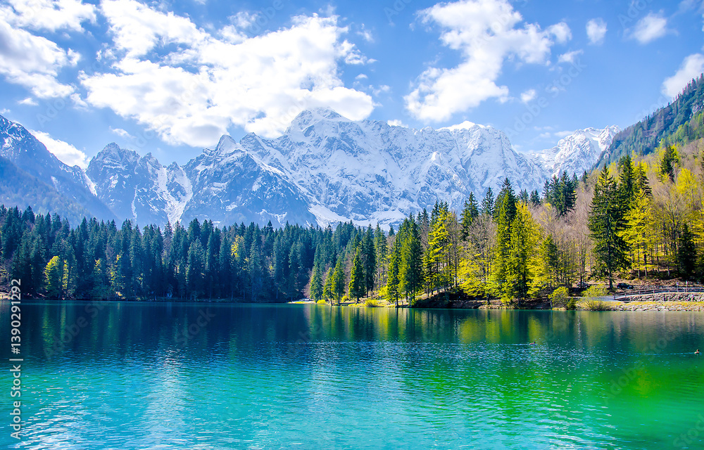 mountain lake in the mountains