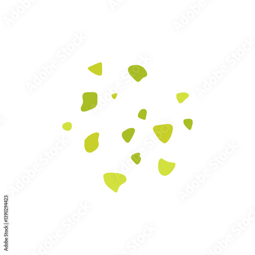 Green mold, poisonous spores. Vector illustration.