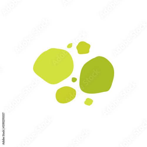 Green mold, poisonous spores. Vector illustration.