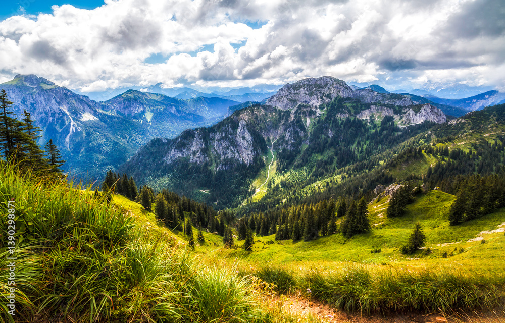 mountain landscape in the summer