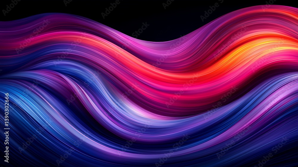 Abstract vibrant flowing liquid waves Abstract vibrant flowing liquid waves