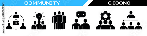 community icon. group icon set