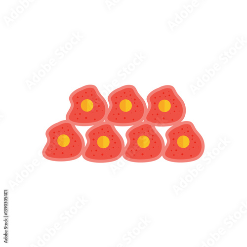 Human liver hepatocyte anatomy. Vector illustration