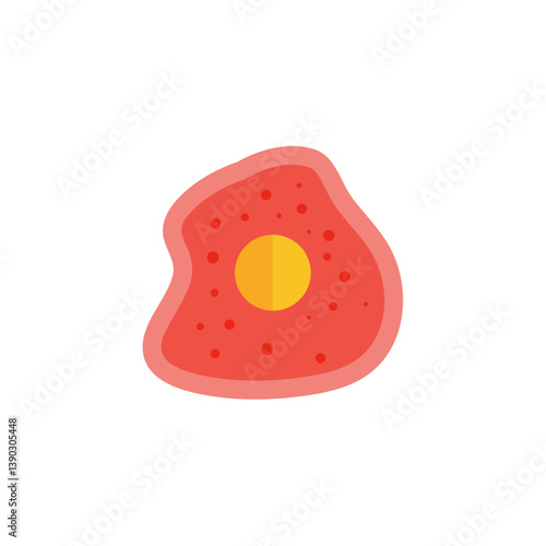 Human liver hepatocyte anatomy. Vector illustration