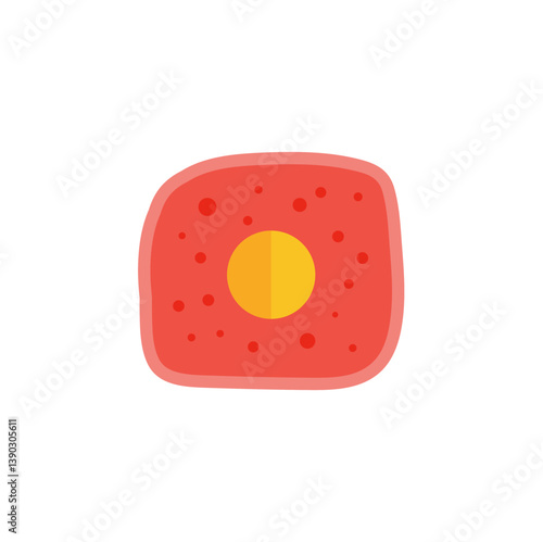 Human liver hepatocyte anatomy. Vector illustration