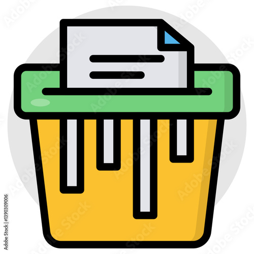 Trendy design icon of paper shredder