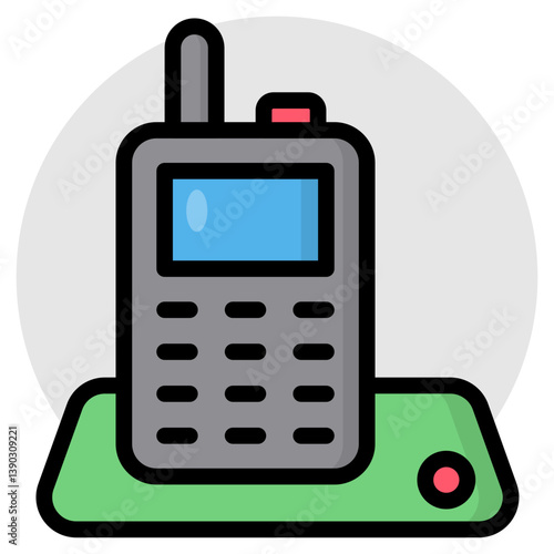 A unique design icon of walkie talkie 