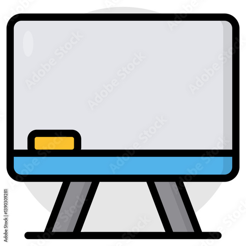 Modern design icon of whiteboard 
