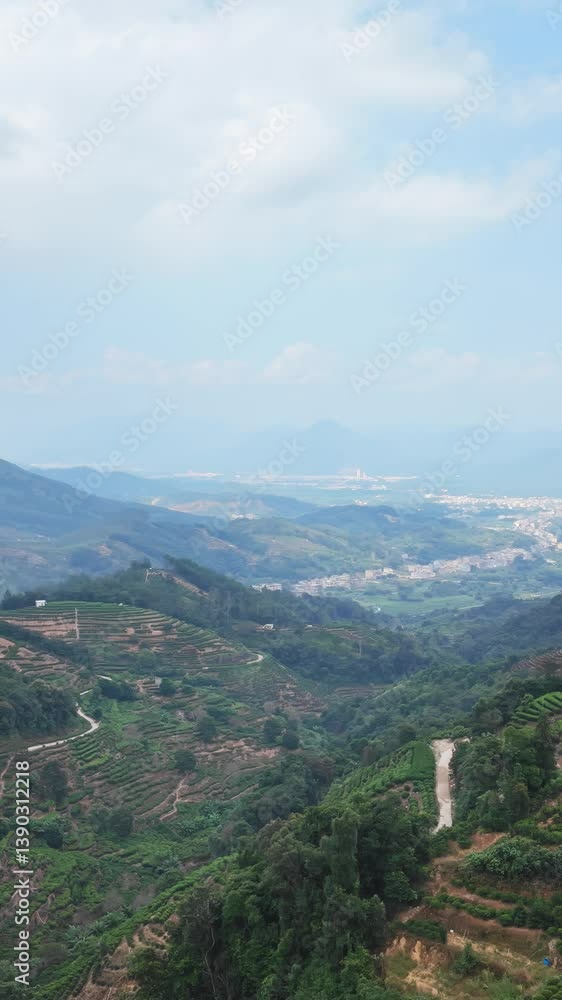 Breathtaking and Stunning Mountain Views Stretching Over Lush Green Valleys Below. Media Breathtaking and Stunning Mountain Views Stretching Over Lush Green Valleys Below. Media
