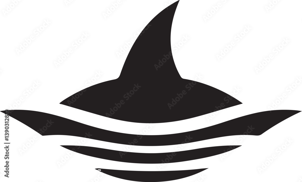 Fototapeta premium Shark Head Logo Vector